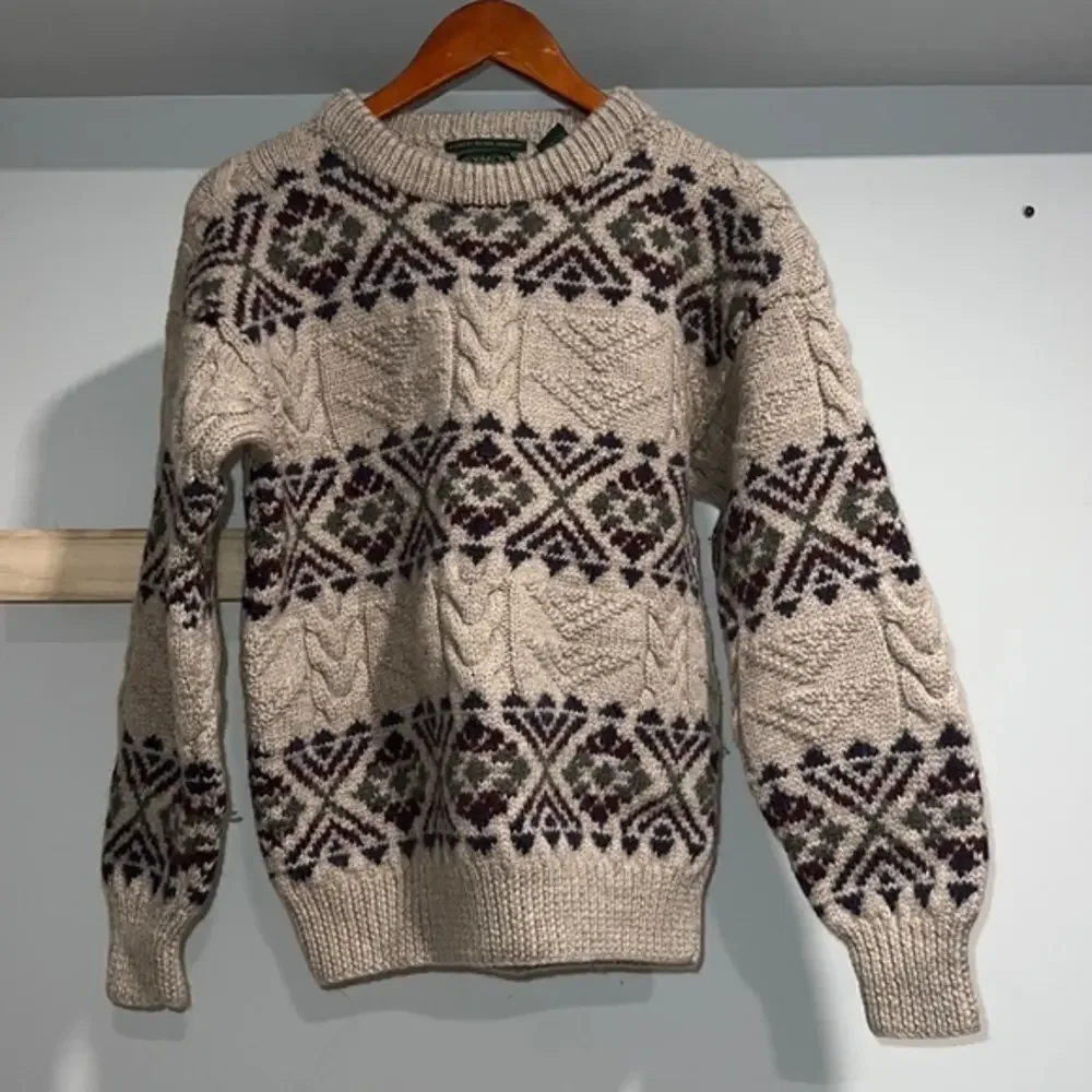 Robinson private stock hand kint 100%‎ wool sweater